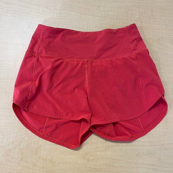 lululemon speed up HR 4" Carnation Red - Picture 2 of 4